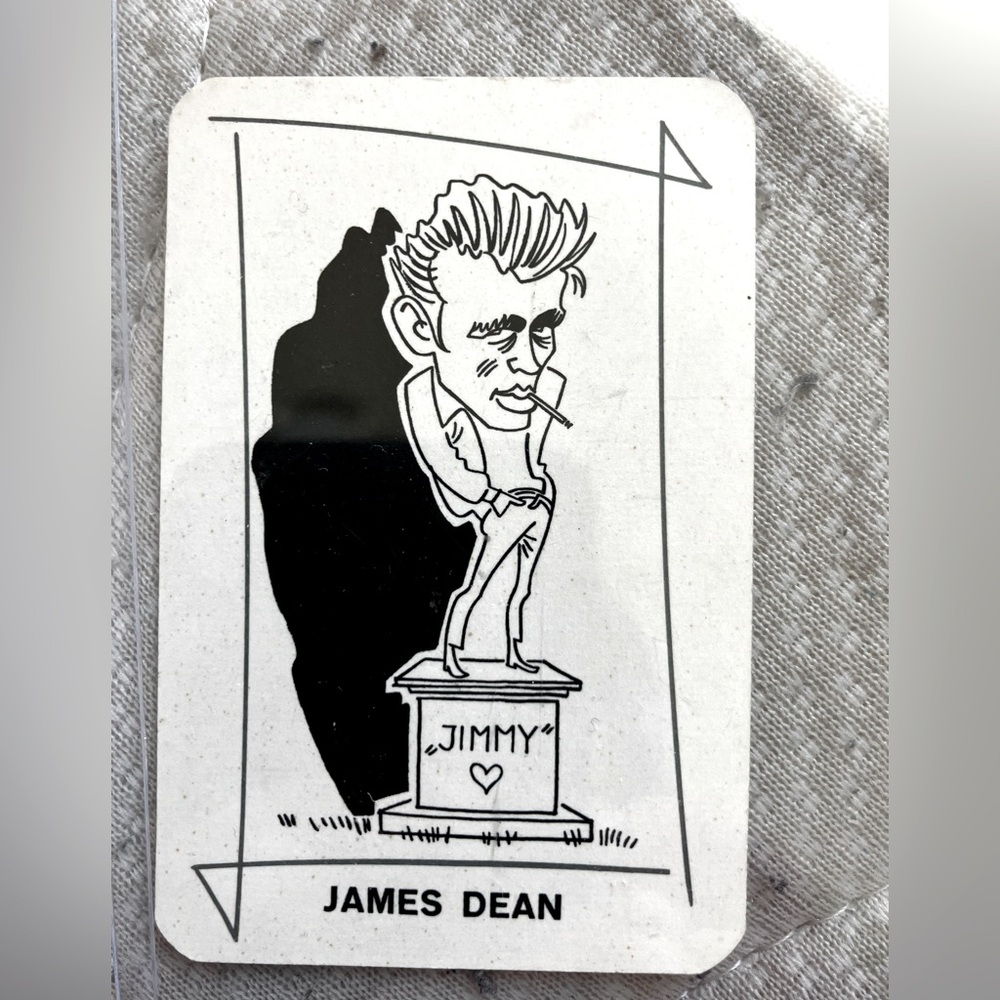 James Dean vintage 1958 cad. RARE HARD TO FIND